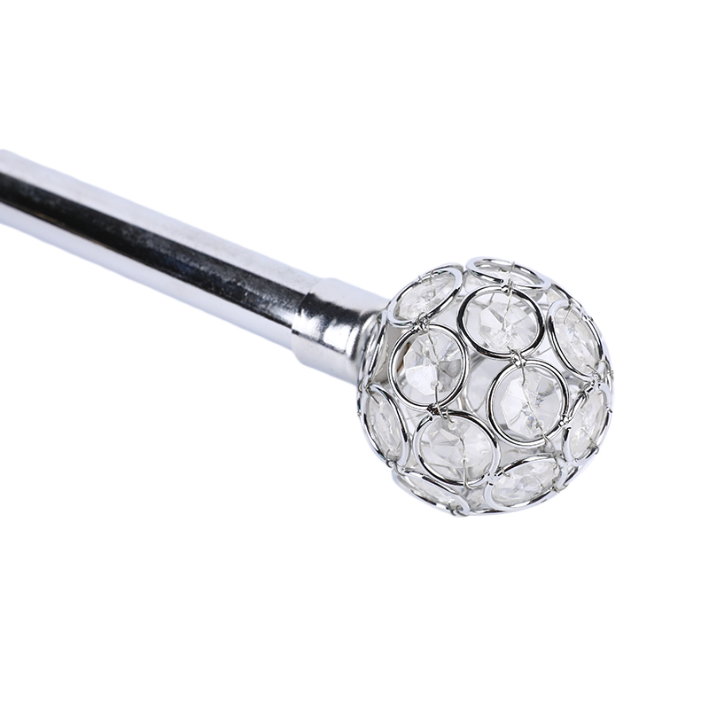 Shell iron wire round spherical curtain rod