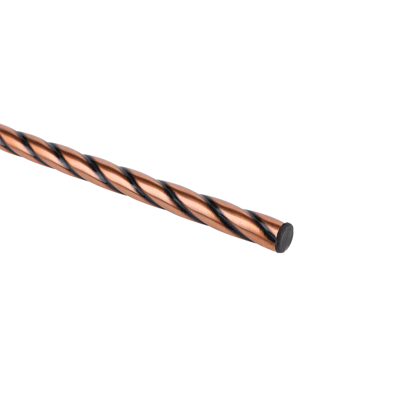 Popular European red bronze hemp decorative rod