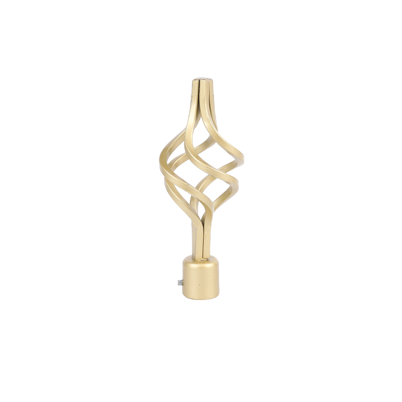 Gold imitation classic twist best-selling curtain finial