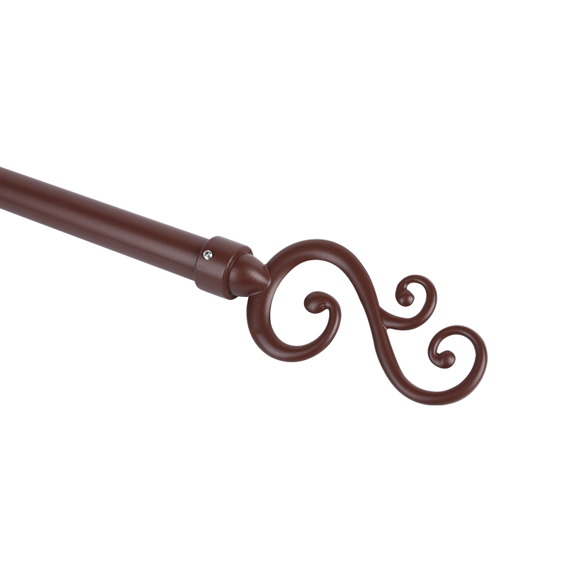 Red copper dragon pattern plastic curtain rod