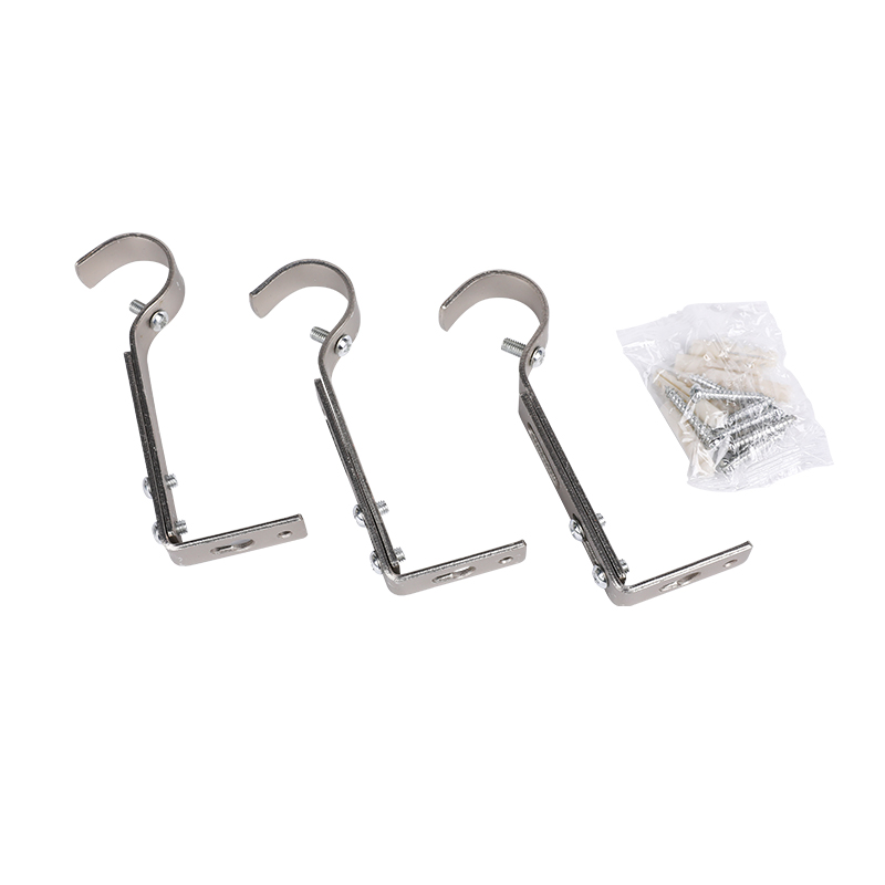 Black nickel adjustable bracket popular in Europe, plus a bag of screws