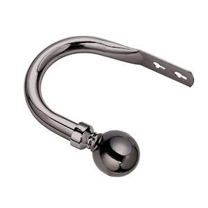 Iron curtain hook with ball deco